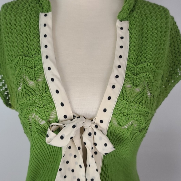 Anthropologie Aviatrix Green Cardigan Size… - Picture 2 of 7